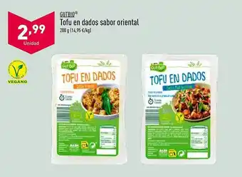 ALDI Gutbio tofu en dados sabor oriental oferta