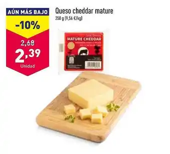 ALDI Queso cheddar mature oferta