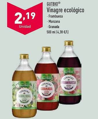 ALDI Gutbio vinagre ecológico oferta