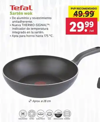 Lidl Wok tefal oferta