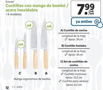 Lidl Cuchillos ernesto oferta