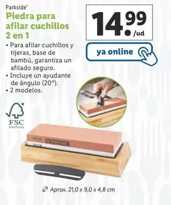 Lidl Afilador parkside oferta