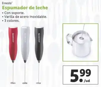 Lidl Espumador de leche ernesto oferta