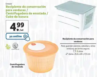 Lidl Centrifugadora de ensalada ernesto oferta