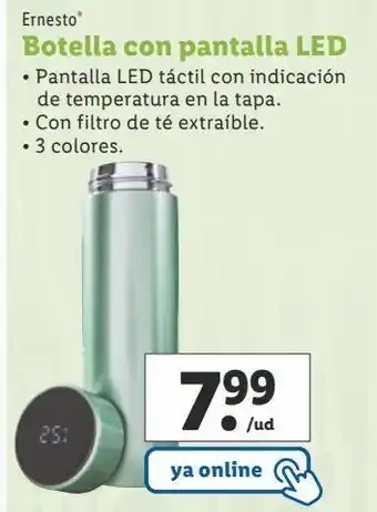 Lidl Botella de aluminio ernesto oferta