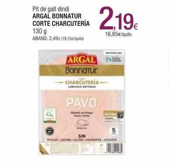 Condis Pit de gall dindi argal bonnatur corte charcuteria oferta