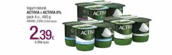Condis Iogurt natural activia o activia 0% oferta