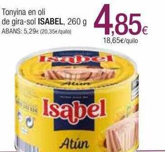 Condis Tonyina en oli de gira-sol isabel oferta