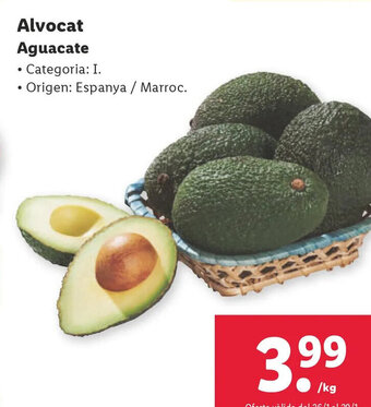 Lidl Alvocat Aguacate oferta