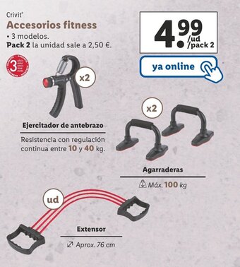 Lidl Crivit Accesorios Fitness oferta