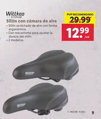Lidl Sillín Con Cámara De Aire oferta