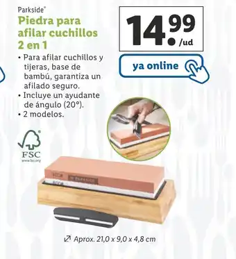 Lidl Piedra Para Afilar Cuchillos 2 en 1 oferta