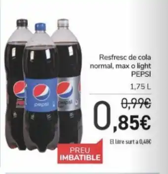 Andorra 2000 Resfresc de cola normal, max o light PEPSI oferta