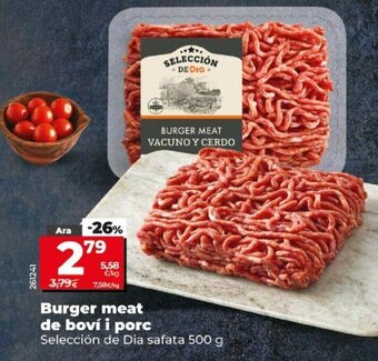 Dia Burger Meat De Boví i Porc oferta