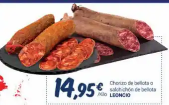 Supermercados Plaza Chorizo De Bellota o Salchichón de Bellota Leoncio oferta