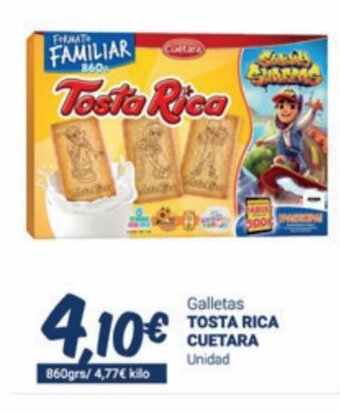Supermercados Plaza Galletas Tosta Rica Cuetara oferta