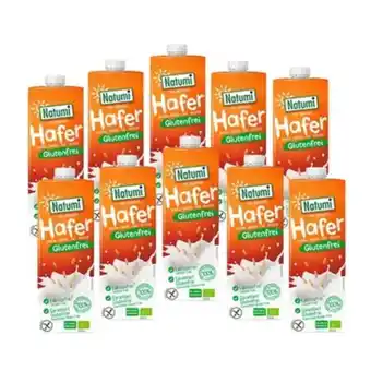 Pack 10 x bebida avena sin gluten bio natumi 1 l