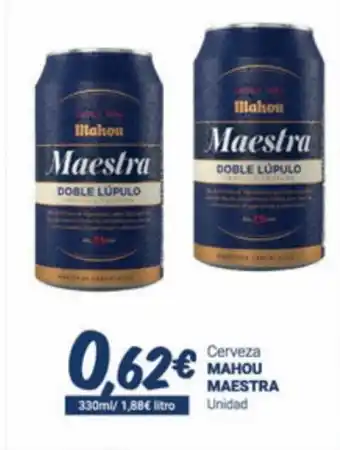 Supermercados Plaza Cerveza Mahou Maestra oferta