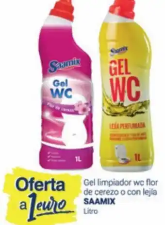 Supermercados Plaza Gel Limpiador Wc Flor de Cerezo o Con Lejia Saamix oferta