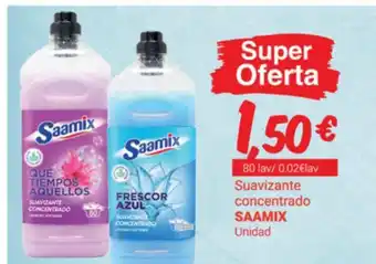 Supermercados Plaza Suavizante Concentrado Saamix oferta