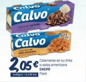 Supermercados Plaza Calamares en Su Tinta o Salsa Americana Calvo oferta