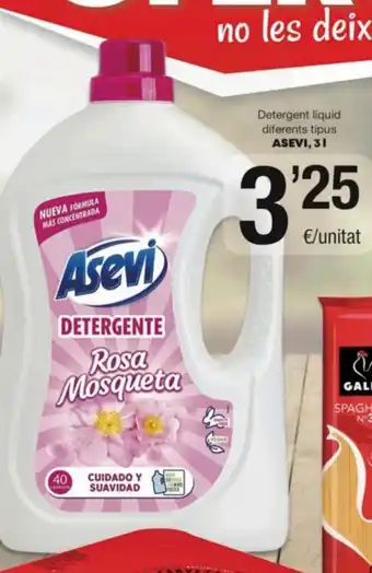 SPAR Fragadis Detergent Liquid Diferents Tipus Asevi 3 l. oferta