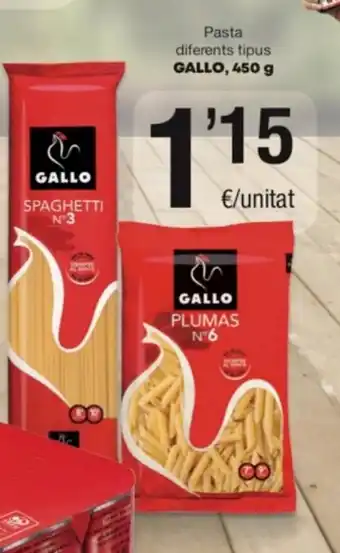 SPAR Fragadis Pasta Diferents Tipus Gallo 450 g. oferta