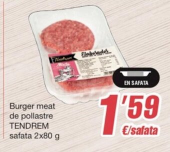 SPAR Fragadis Burger Meat de Pollastre Tendrem Safata 2x80 g. oferta