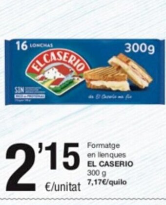 SPAR Fragadis Formatge en Llenques El Caserio oferta