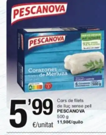 SPAR Fragadis Cors de Filets de Lluç Sense Pell Pescanova oferta