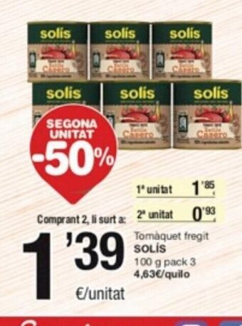 SPAR Fragadis Tomáquet Fregit Solís oferta