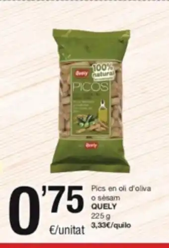 SPAR Fragadis Pics en Oli D'Oliva o Sèsam Quely 225 g. oferta