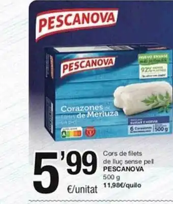 SPAR Fragadis Cors de filets de lluç sense pel pescanova oferta