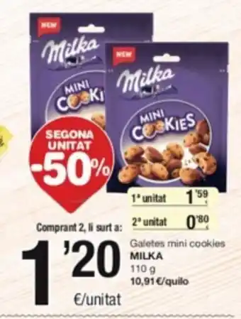SPAR Fragadis Galetes Mini Cookies Milka oferta