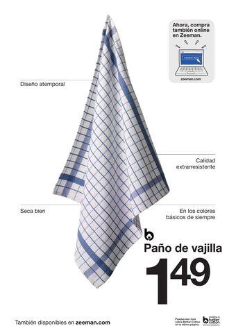 Zeeman Paño de Vajilla oferta