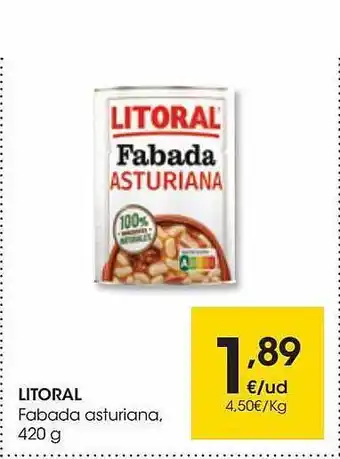 Eroski Litoral fabada asturiana, 420 g oferta