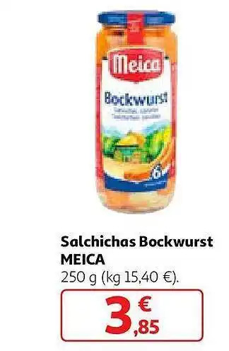 Alcampo Salchichas bockwurst meica oferta