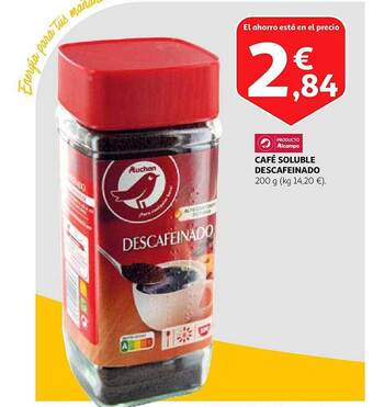 Alcampo Café soluble descafeinado oferta