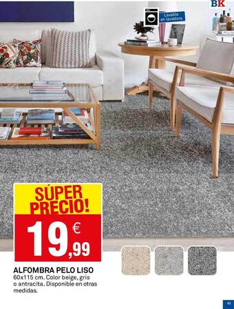 Bricoking Alfombra pelo liso oferta