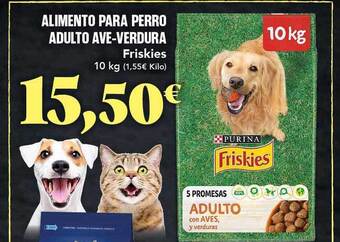Gadis Alimento para perro adulto ave-verdura friskies oferta