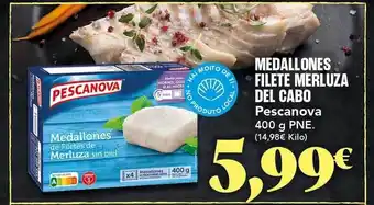 Gadis Medallones filetes merluza del cabo pescanova oferta