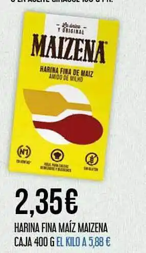 Claudio Harina fina maíz maizena caja 400 g oferta