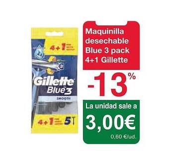 Spar La Palma Maquinilla desechable blue 3 pack 4+1 gillette oferta