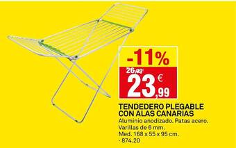 Bricoking Tendedero plegable con alas canarias oferta