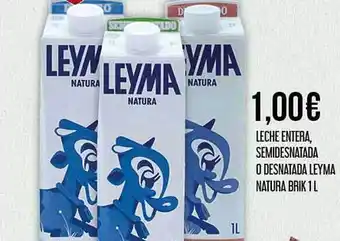Claudio Leche entera, semidesnatada o desnatada leyma natura brik 1 l oferta