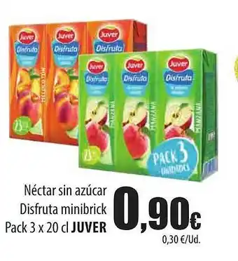 Spar Tenerife Néctar sin azúcar disfruta minibrick pack 3 juver oferta