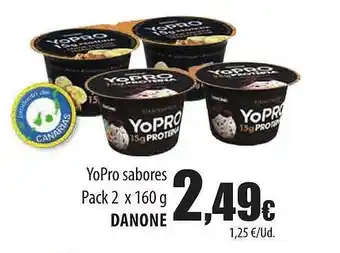 Spar Tenerife Yopro sabores danone oferta