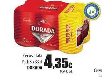 Spar Tenerife Cerveza lata pack 8 dorada oferta