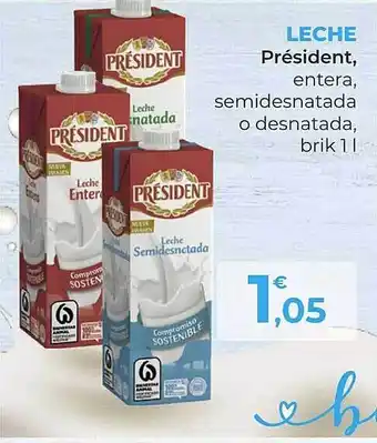 SPAR Gran Canaria Leche président entera semidesnatada o desnatada oferta