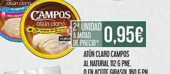 Claudio Atún claro campos al natural 112 g pne. oferta